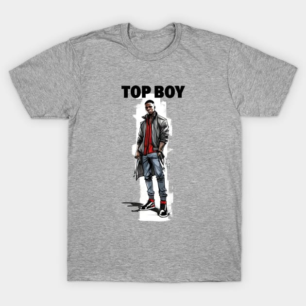 TOP BOY - London Fam! T-Shirt by Buff Geeks Art